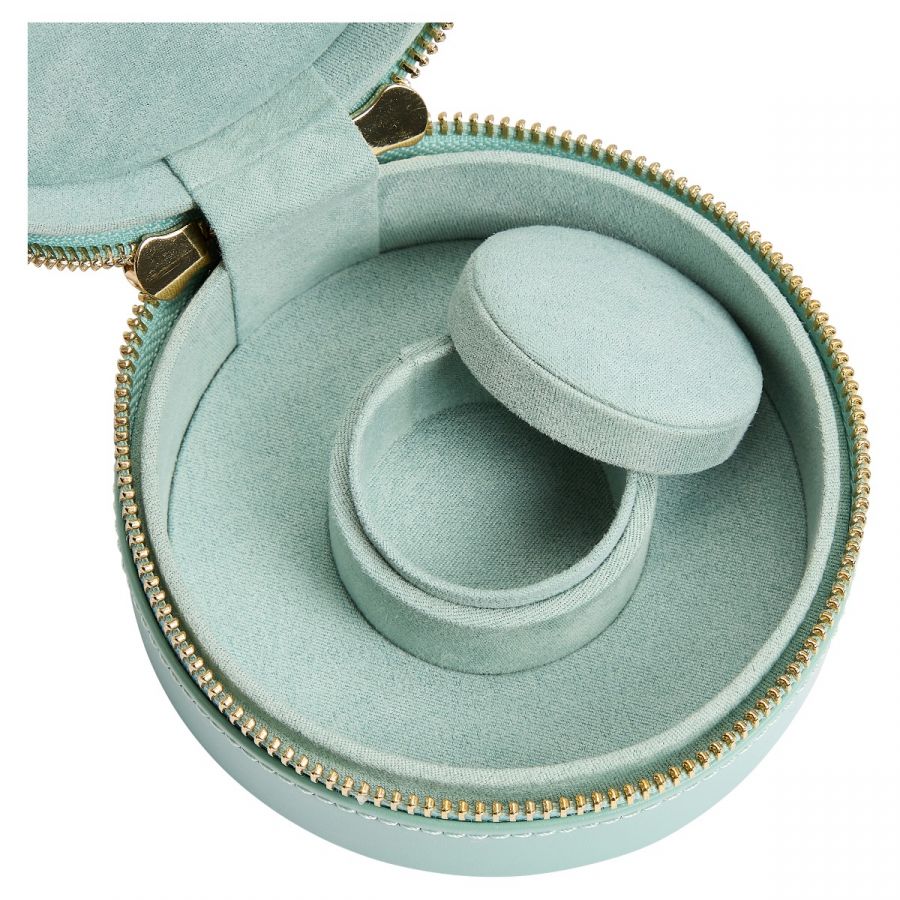 Sophia Mini Zip Jewelry Case - Jade