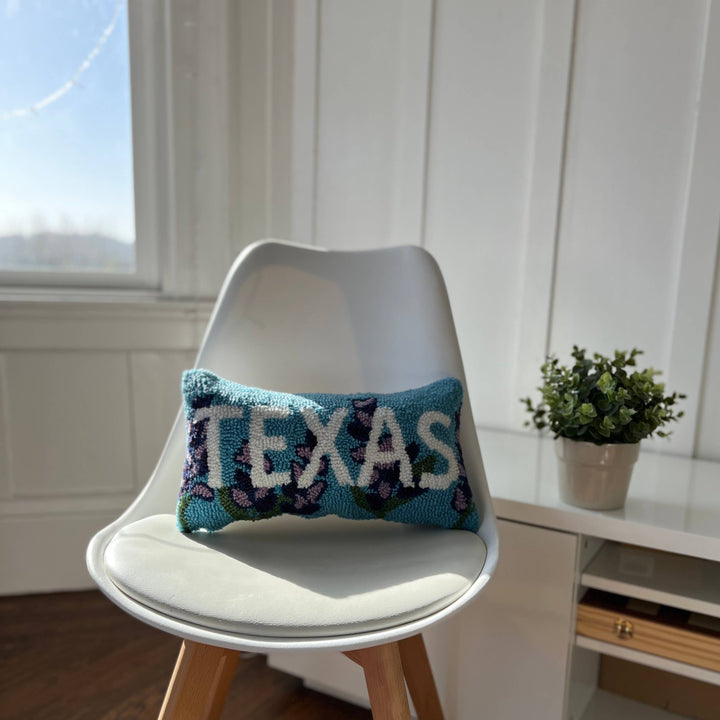 Texas Blue Bonnet Hook Pillow