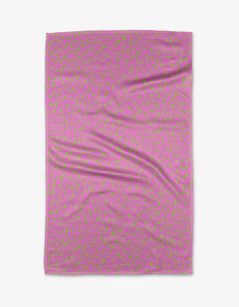 Speckle Pink Kitchen Tea Towel | Geometry