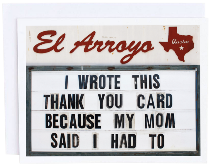 El Arroyo - Marquee Greeting Card