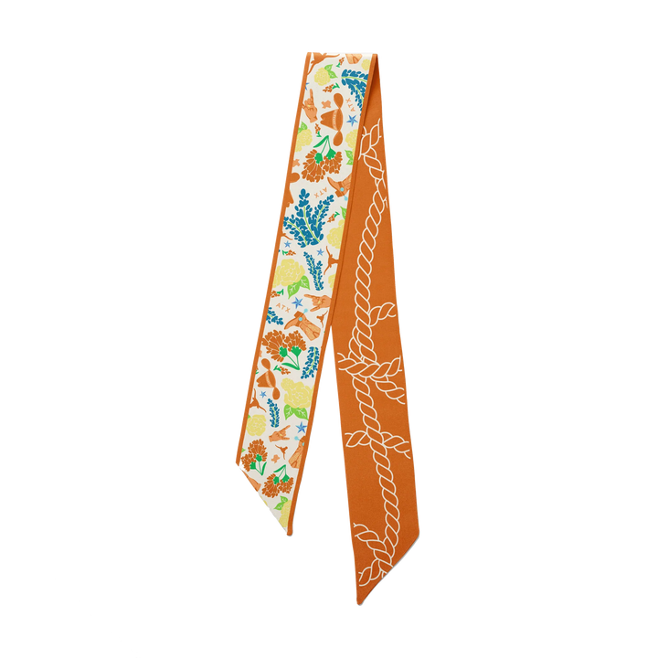 Saturday Silks - Texas Longhorns Twilly Scarf