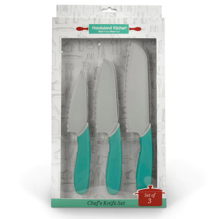 Handstand Kitchen - Set of 3 Kid-Safe Knives