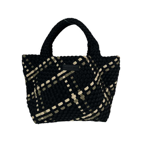 Woven Tote Bag - Noir Stripes