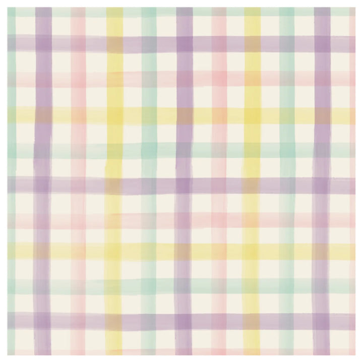 Hester & Cook - Spring Plaid Cocktail Napkin