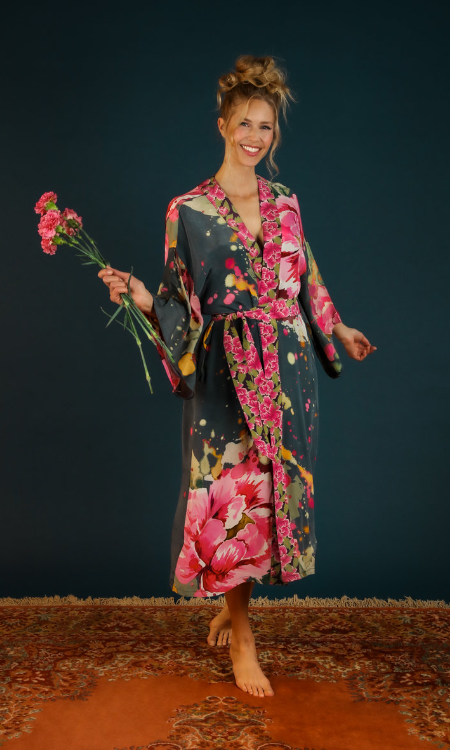 Painted Peony Kimono