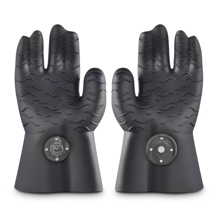 MagneChef - Silicone BBQ Gloves - Black