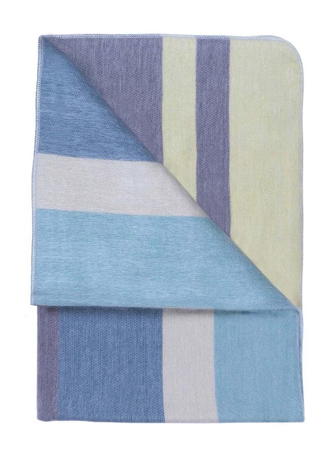 Alpaca Throw Blanket - Mineral Blue