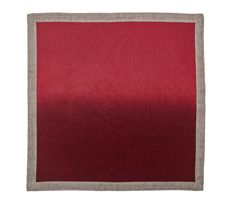 Kim Seybert - Dip Dye Napkin - Red & Burgundy