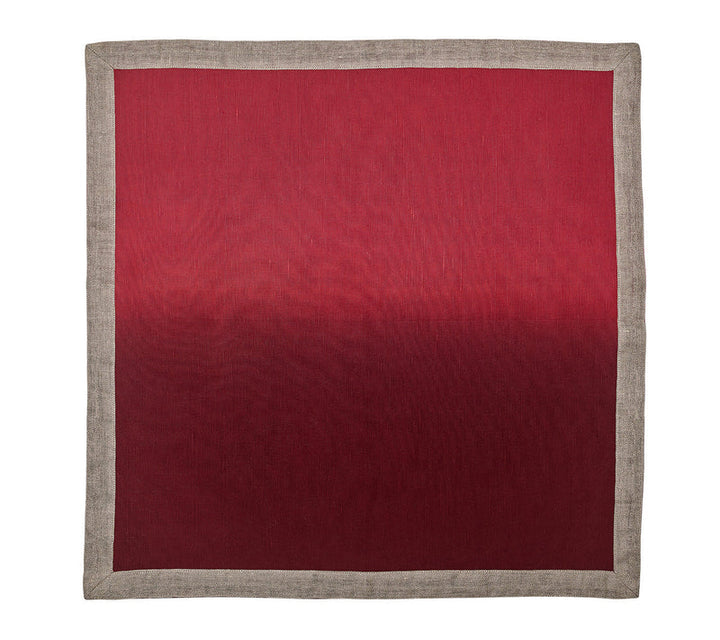 Kim Seybert - Dip Dye Napkin - Red & Burgundy