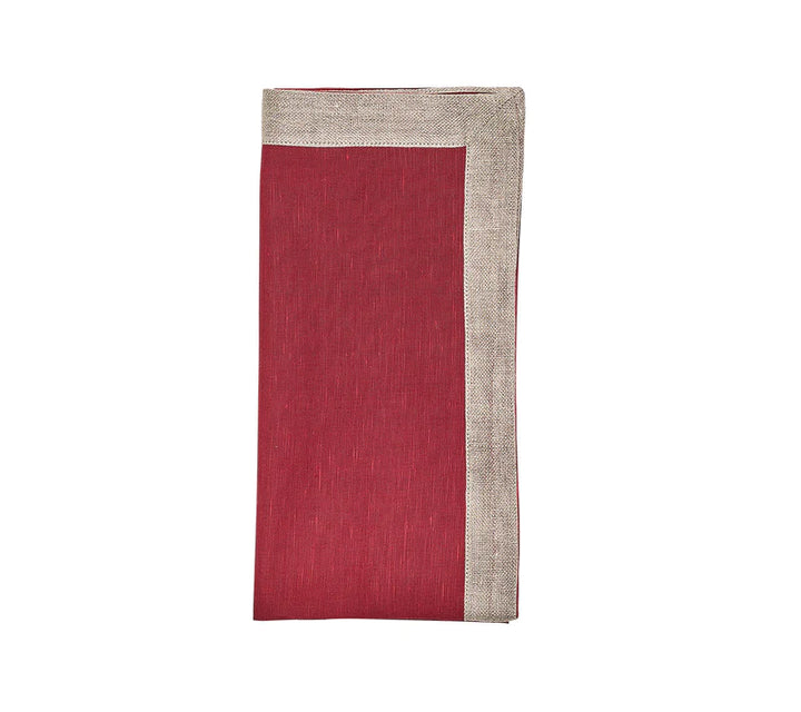 Kim Seybert - Dip Dye Napkin - Red & Burgundy