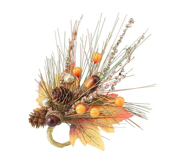 Kim Seybert - Autumn Spray Napkin Ring - Brown