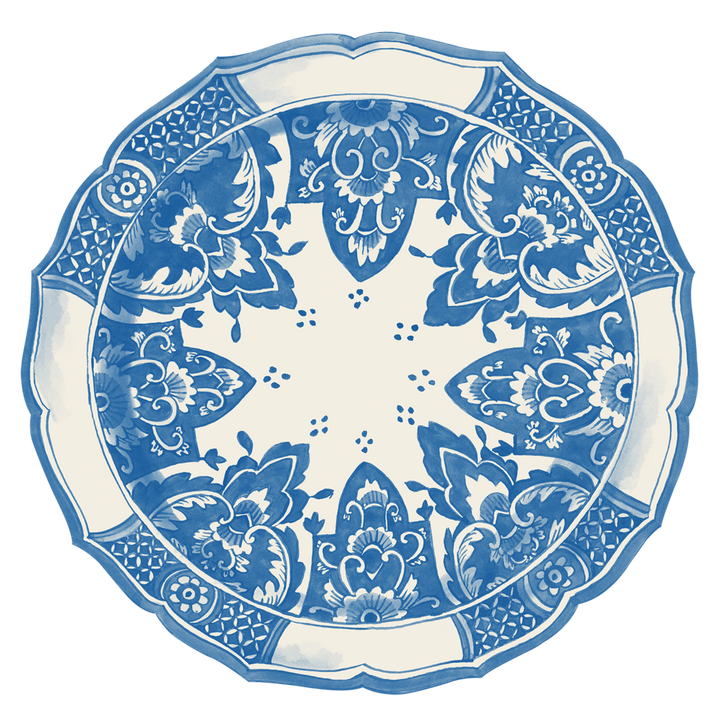 Hester & Cook - Die-Cut China Blue Placemats