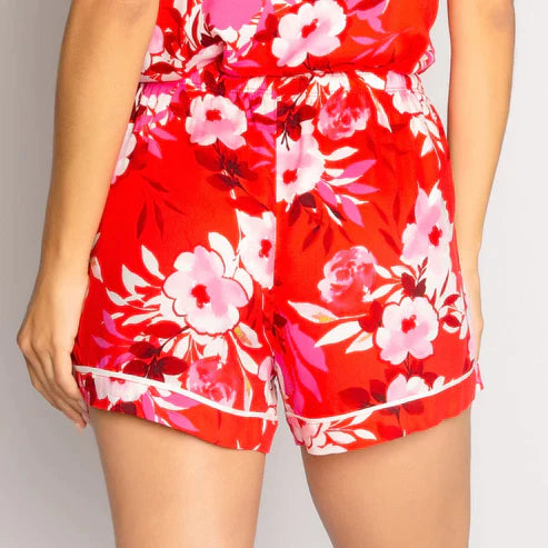 P.J. Salvage - Watercolor Bloom PJ Set - Scarlet