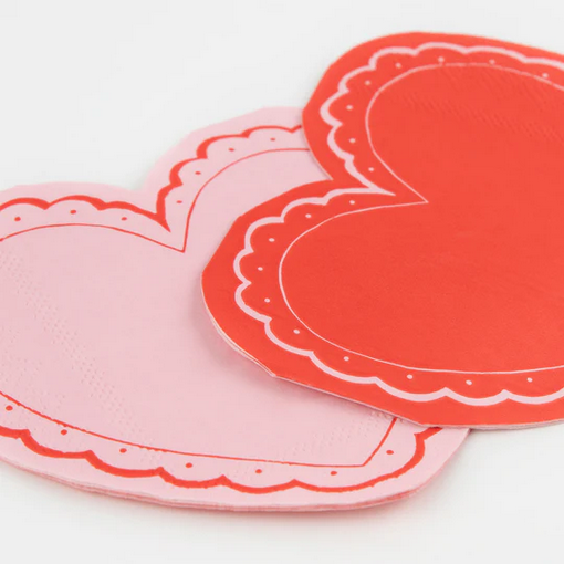 Meri Meri - Lacy Heart Small Napkins