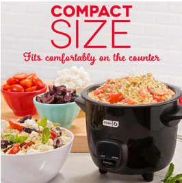 Dash - Mini Rice Cooker - Black