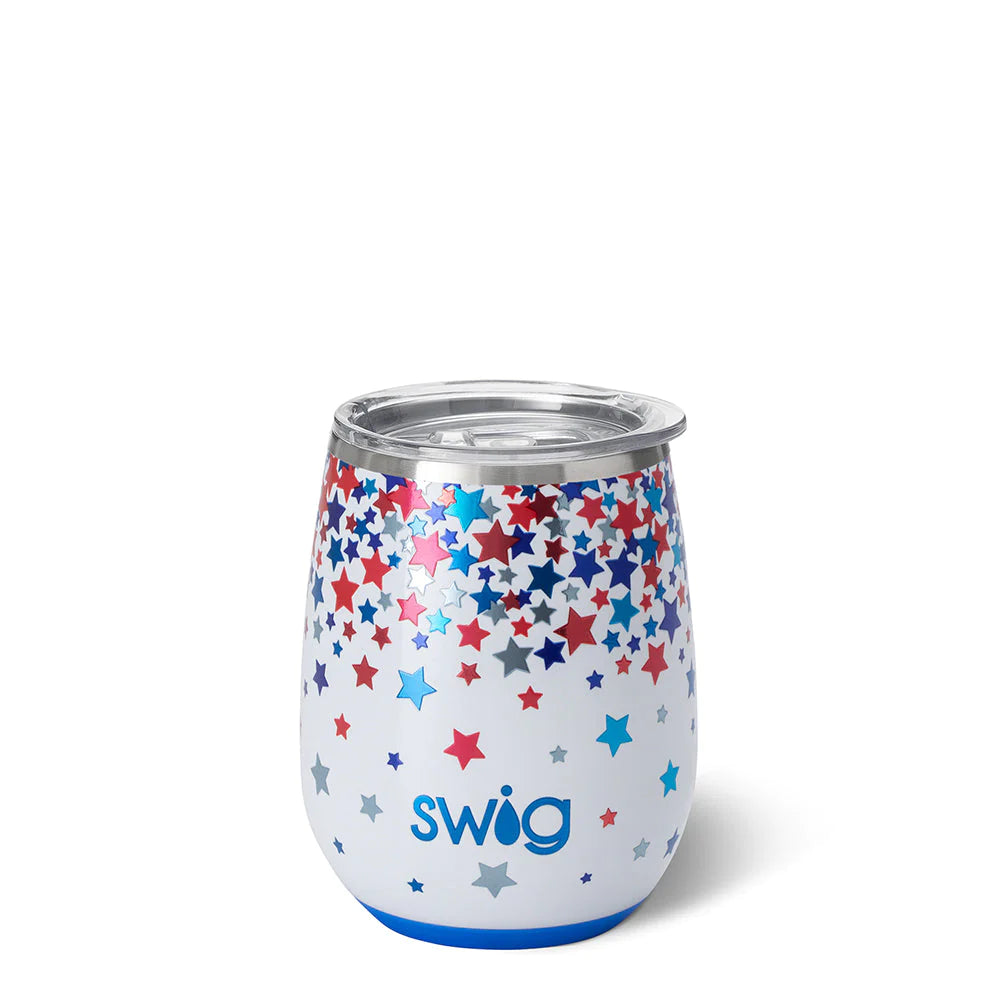 Swig Life 14oz Insulated Wine Tumbler with Lid | 40+ Pattern Dreamsicle