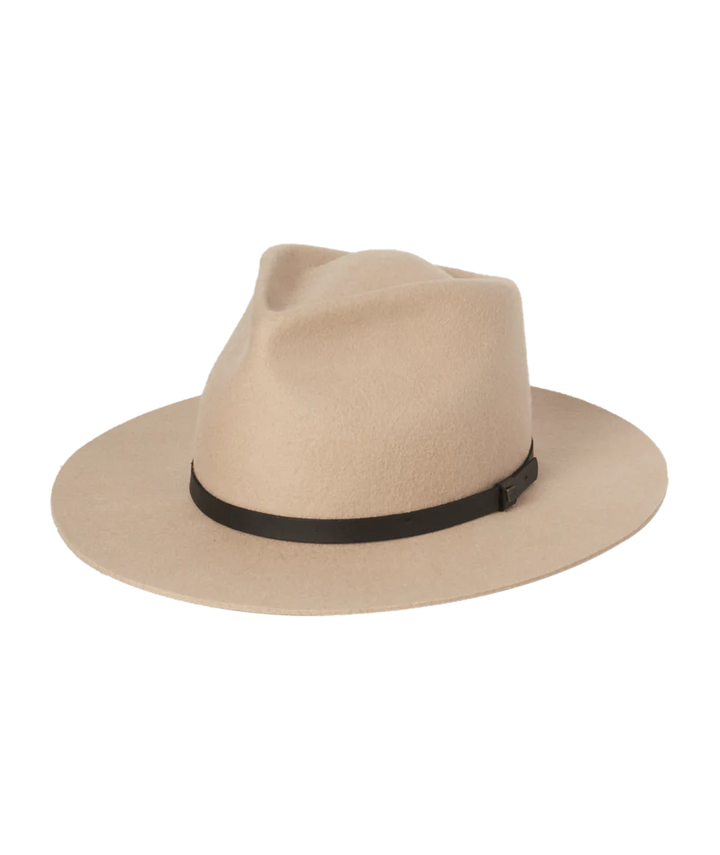 Goodwin Unisex Wide Brim Fedora - Natural - Small