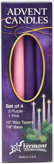 Advent Taper Candle Set