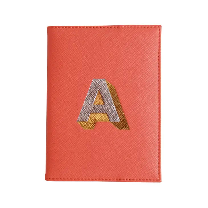 Bombay Duck - Metallic Passport Cover - Monogram Letter