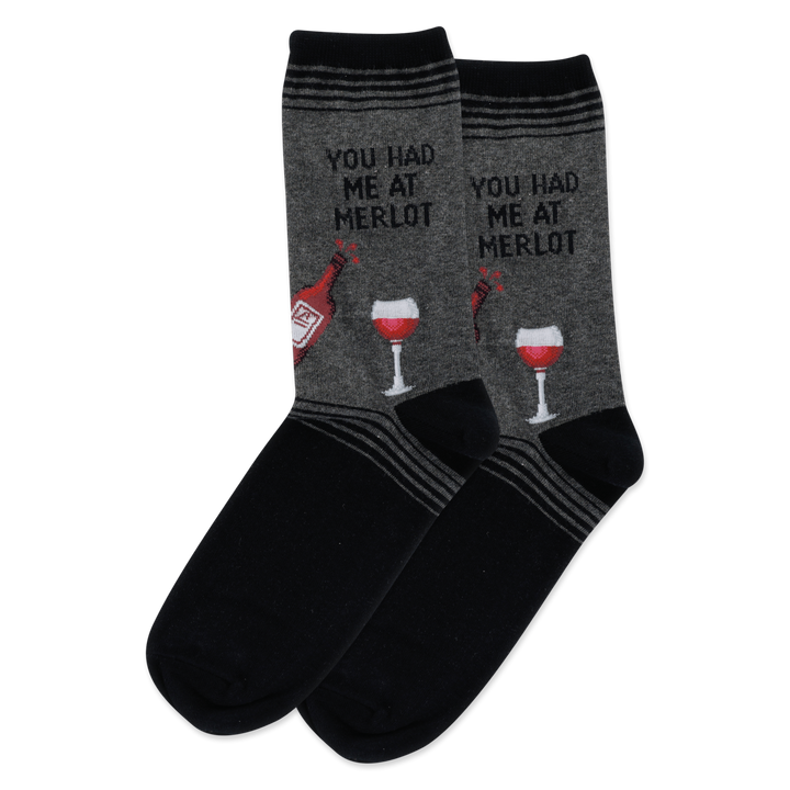 Hot Sox - Women's Socks - You Had Me At Merlot