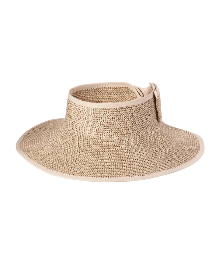 Poolside Roll Up Visor - Natural