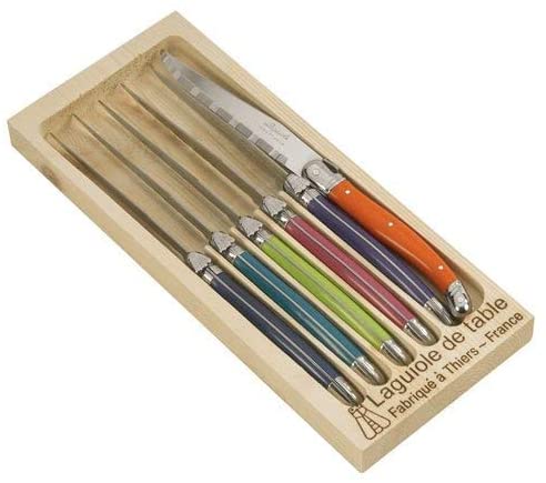 Laguiole - Rainbow Steak Knives Boxed Set