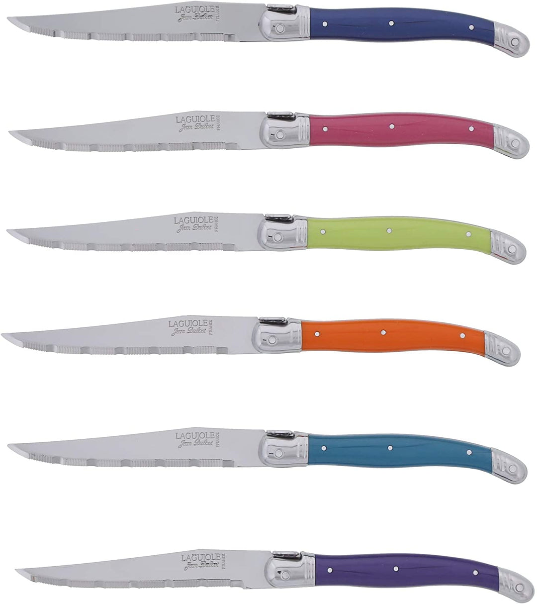 Laguiole - Rainbow Steak Knives Boxed Set